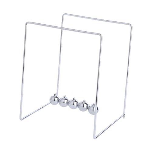 LOPUNER Newton aus Edelstahl Quadratisches Metall Dekorationsmodell Dynamisches Balance Experiment Pädagogisches Schreibtischornament Geeignet für Home Office von LOPUNER