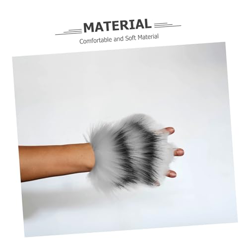 LOPUNER Plüschhandschuhe Katzenpfoten und Flexibel mit Realistischem Fingerdesign Niedliche Cosplay Tatzenhandschuhe für Kostüme Bühnenauftritte und Partys Angenehm Warm und Bequem LOPUNER Plüschhandschuhe Katzenpfoten und Flexibel mit Realistischem Fingerdesign Niedliche Cosplay Tatzenhandschuhe für Kostüme Bühnenauftritte und Partys Angenehm Warm und Bequem von LOPUNER
