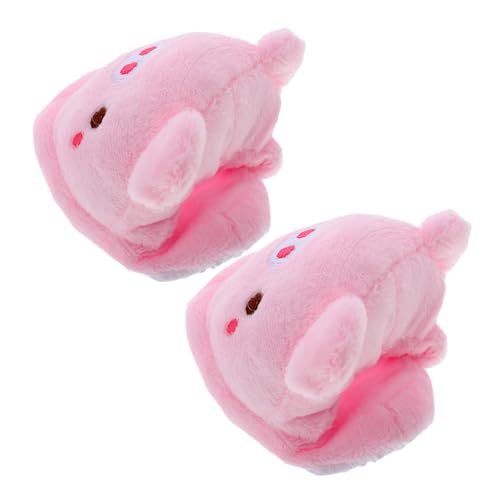 LOPUNER Puppen plüsch Hausschuhe mit Schwein Motiv Weiche Winter Pantoffeln Niedliche Puppenzubehör rutschfeste Mädchen hüttenschuhe für Puppen von LOPUNER