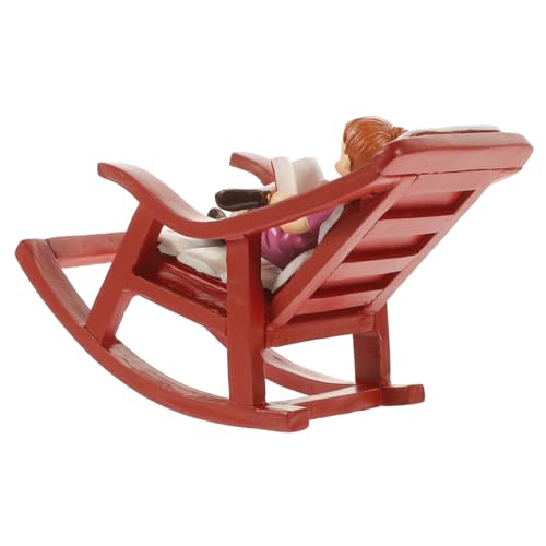 LOPUNER Schaukelstuhl für Puppenhaus Resin Deko Figur für Garten und Möbelstück oder Landschaftsdekoration LOPUNER Schaukelstuhl für Puppenhaus Resin Deko Figur für Garten und Möbelstück oder Landschaftsdekoration von LOPUNER