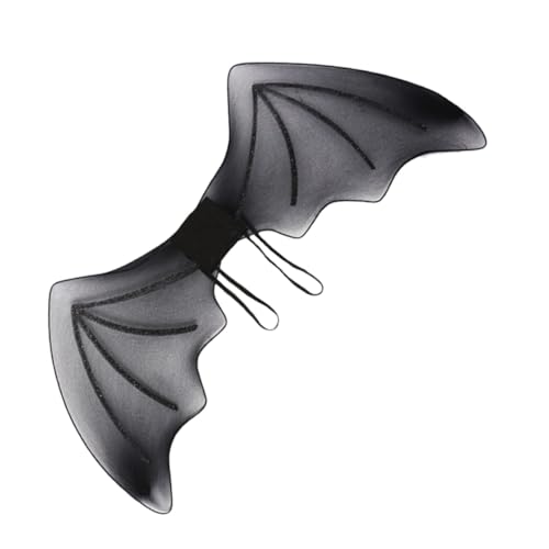 LOPUNER Schwarze Fledermausflügel Jack Fledermaus Accessoire Gruselige Halloween Kostüme DIY Halloween Fledermaus Böse Accessoires Für Erwachsene Frauen Cosplay Flügel von LOPUNER
