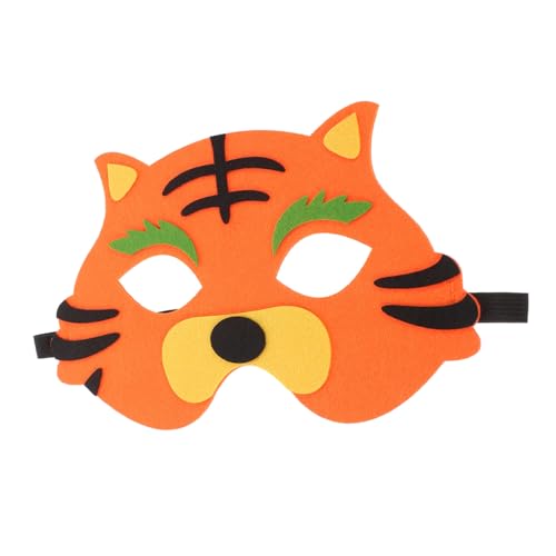 LOPUNER Tiger Maske für Halbe Gesichtsmaske aus Filz für Halloween Kostümparty Rollenspiele Verstellbar und Bequem Accessoire für Tierkostüme und Feiern LOPUNER Tiger Maske für Halbe Gesichtsmaske aus Filz für Halloween Kostümparty Rollenspiele Verstellbar und Bequem Accessoire für Tierkostüme und Feiern von LOPUNER