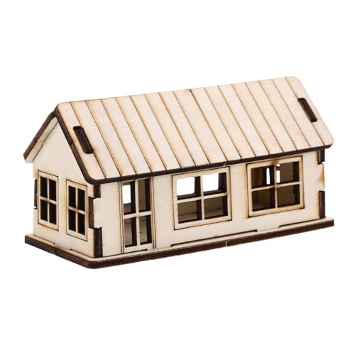 LOPUNER Unvollendetes Modell für Bastel und Lernspielzeug Pädagogisches Puzzle für Partys und Sandbox Modelle Holzgebäude von LOPUNER