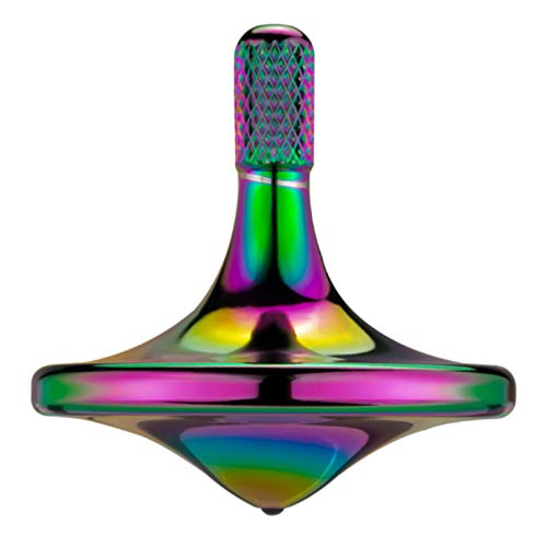 Präzisions kreisel aus Metall, langes Schleudern, Beste Schleuderzeit über 8 Minuten, perfekte Balance, gut verarbeitetes EDC Desktop Gyro Spielzeug für Erwachsene (Bunt) von LOQATIDIS