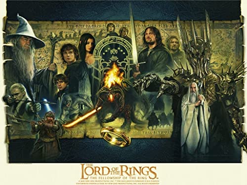 Puzzle 1000 Teile - Herr der Ringe - Puzzle for Adults and Children from 14 Years Knobelspiele Puzzle in Panorama Format - der Herr der Ringe - 75x50cm von LORDOS