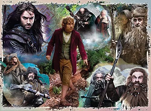 Puzzle 1000 Teile - Lord of The Rings Poster - Puzzle for Adults and Children from 14 Years Knobelspiele Puzzle in Panorama Format - der Herr der Ringe - 75x50cm von LORDOS