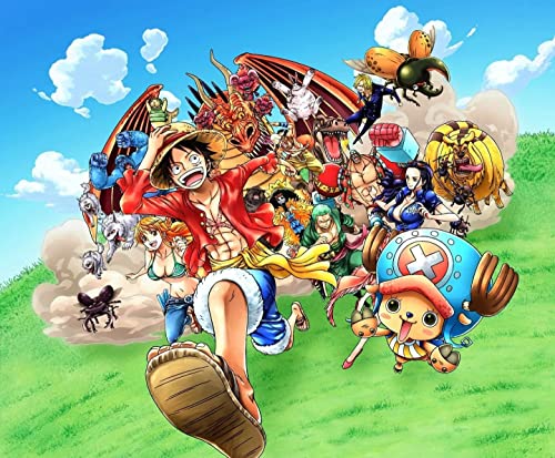 Puzzle 1000 Teile - One Piece Poster - Puzzle for Adults and Children from 14 Years Knobelspiele Puzzle in Panorama Format - One Piece Anime Poster - 75x50cm von LORDOS