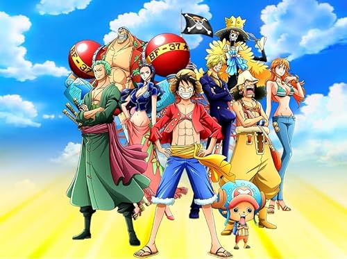 Puzzle 2000 Teile - One Piece Manga Poster Set - 2000 Piece Puzzle for Adults and Children from 14 Years - One Piece Anime Poster - Impossible Puzzle 100x70cm von LORDOS