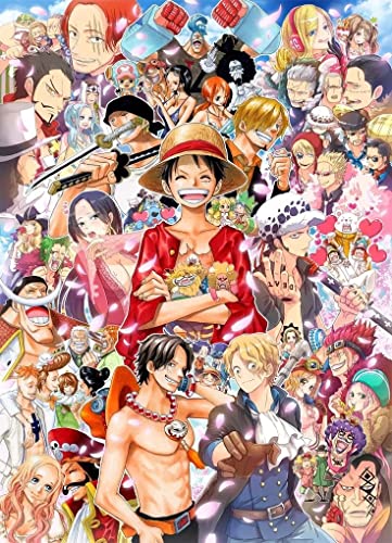 Puzzle 500 Teile - One Piece - 500 Piece Puzzle for Adults and Children from 14 Years - One Piece Anime Poster - Impossible Puzzle 52x38cm von LORDOS