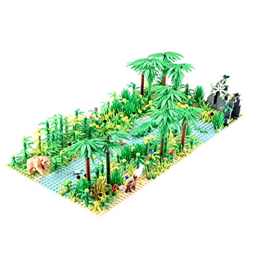 Tropischer Regenwald, botanische Landschaft mit Bauplatten für Lego-Baumhaus, Baumhaus-Abenteuer, Baustein-Spielzeug, kompatibel mit Lego Bauer von LADAMI