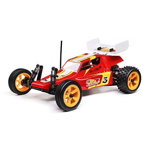 1/16 Mini JRX2 2S 2WD RTR Brushed Buggy (Battery & Charger Included), Red von LOSI