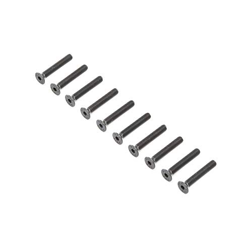 Flat Head Screws, Steel, Black Oxide, M4 x 25mm (10) von LOSI