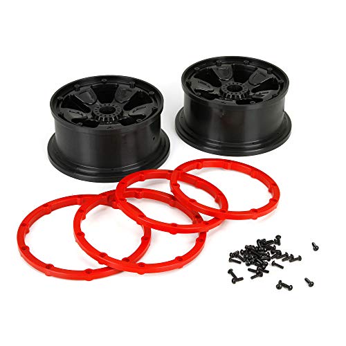 LOSI 1/5 vorne/hinten 4.75 vormontierte Reifen, 24mm Hex, Schwarz (2): DB XL von LOSI