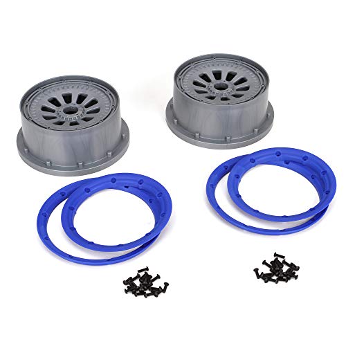 LOSI 1/5 Rad- und Beadlock Satz 4,75, 24mm Hex, Blau (2): 5IVE-T von LOSI