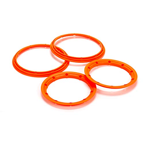 Beadlock Set, Inner & Outer, Fluorescent Orange(2): 5T von LOSI