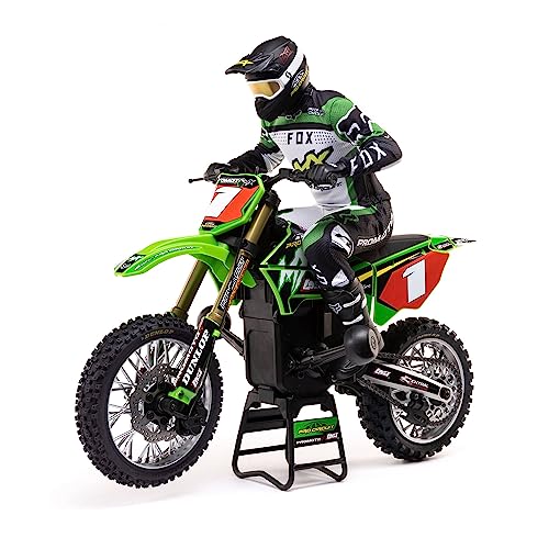 LOSI RC 1/4 Promoto-MX Motorcycle RTR with Battery and Charger, Pro Circuit, LOS06002, Green von LOSI