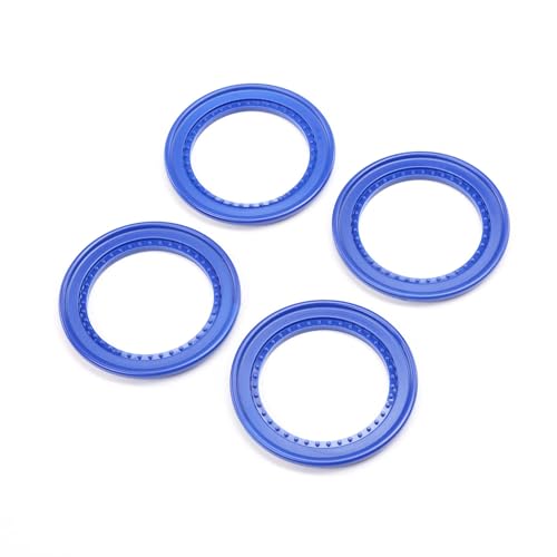 Snap-in Beadlock Rings, Blue (4): LMT 2.0 von LOSI
