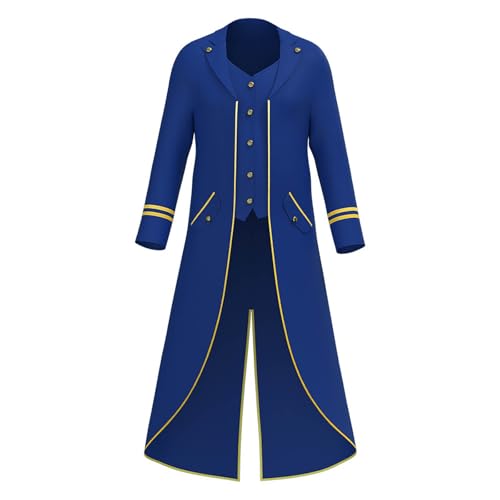 Herren Steampunk Frack Neu - Gothic Jacke Herren Lang Klassisch Grün Renaissance Mantel Retro Viktorianische Hof Gehrock Elegant Tuxedo Theater Performance Piraten Vampir Kleidung Halloween Kostüm Herren Steampunk Frack Neu - Gothic Jacke Herren Lang Klassisch Grün Renaissance Mantel Retro Viktorianische Hof Gehrock Elegant Tuxedo Theater Performance Piraten Vampir Kleidung Halloween Kostüm von LOSSLO