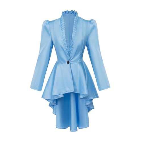 LOSSLO Mittelalter Kleider Damen mit Knöpfen - Steampunk Frack Mantel Damen Langarm Viktorianischen Palast Jacke für Frauen Karneval LOSSLO Mittelalter Kleider Damen mit Knöpfen - Steampunk Frack Mantel Damen Langarm Viktorianischen Palast Jacke für Frauen Karneval von LOSSLO