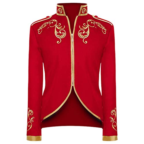 Prinz Kostüm Herren - Edelmann Mantel Herren Stickerei Retro Gothic Jacke Renaissance Hof Anzug Königlicher Prinz Kleidung Steampunk Frack Halloween Mottoparty Karneval Cosplay Kleidung Prinz Kostüm Herren - Edelmann Mantel Herren Stickerei Retro Gothic Jacke Renaissance Hof Anzug Königlicher Prinz Kleidung Steampunk Frack Halloween Mottoparty Karneval Cosplay Kleidung von LOSSLO