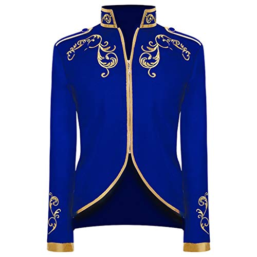 Prinz Kostüm Herren - Edelmann Mantel Herren Stickerei Retro Gothic Jacke Renaissance Hof Anzug Königlicher Prinz Kleidung Steampunk Frack Halloween Mottoparty Karneval Cosplay Kleidung von LOSSLO