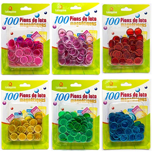 LOTOQUINE - 100 magnetische Loto-Steine – zufällige Farbauswahl LOTOQUINE - 100 magnetische Loto-Steine – zufällige Farbauswahl von LOTOQUINE