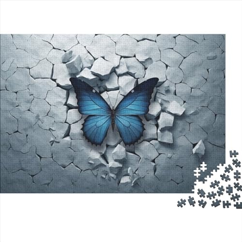 3D Effekt Schmetterling Puzzle 300 Teile für Erwachsene Puzzle für Erwachsene 300 Teile Puzzle Lernspiele Tier von LOUSON