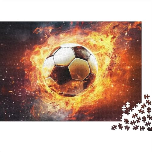 3D-Fußball-Puzzles 300 Teile für Erwachsene Puzzles für Erwachsene 300 Teile Holzpuzzle Lernspiele Fußball von LOUSON