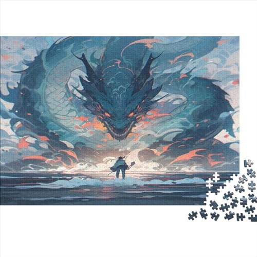 Anime Dragon Jigsaw Puzzles 1000 Teile für Erwachsene Jigsaw Puzzles für Erwachsene 1000 Teile Holzpuzzle Lernspiele Cartoon von LOUSON