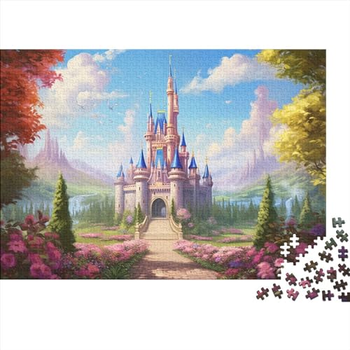 Beauty Magic World Puzzle für Erwachsene, 500 Teile Puzzle für Erwachsene, herausforderndes Spiel Schloss von LOUSON