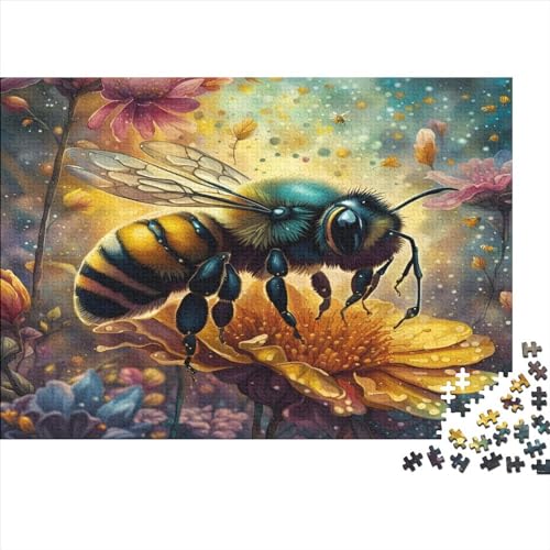 Bee Puzzle für Erwachsene – 1000 Teile Tiere Erwachsene und Kinder ab 14 Jahren – hochwertiges Puzzle 1000 Stück (75 x 50 cm) – aus Holz von LOUSON