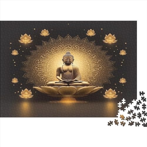 Buddha Statue Puzzles 300 Teile für Erwachsene Puzzles für Erwachsene 300 Teile Holzpuzzle Lernspiele von LOUSON