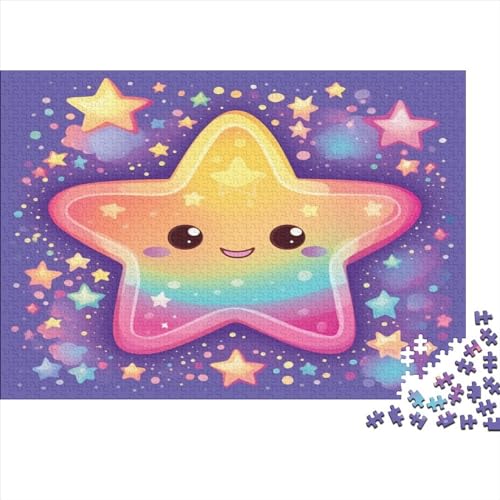 Cartoon Star Puzzle für Erwachsene, 1000 Teile, 75 x 50 cm, aus Holz von LOUSON