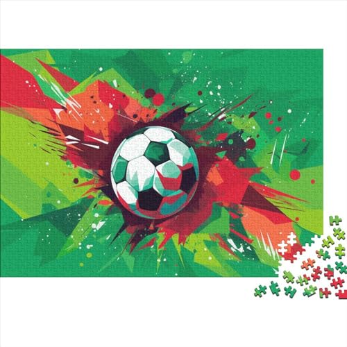 Fußball-Puzzles aus Holz für Erwachsene, 300-teiliges Puzzle für Erwachsene, herausforderndes Spiel, Fußball von LOUSON