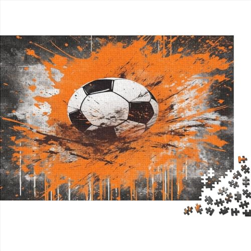 Fußball-Puzzles aus Holz für Erwachsene, 500-teiliges Puzzle für Erwachsene, herausforderndes Spiel Fußball von LOUSON