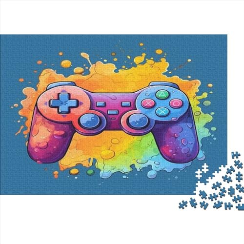 Gamepad 1000-teiliges Puzzle für Erwachsene, Spiel-Controller, 1000 Teile (75 x 50 cm), Holz von LOUSON