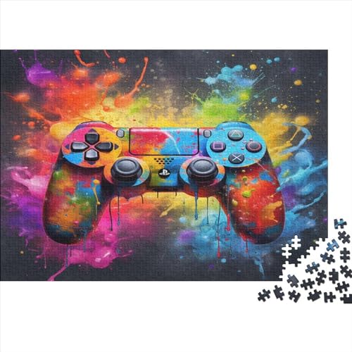 Gamepad Jigsaw Puzzles 300 Teile für Erwachsene Jigsaw Puzzles für Erwachsene 300 Teile Holzpuzzle Lernspiele Game Controller von LOUSON