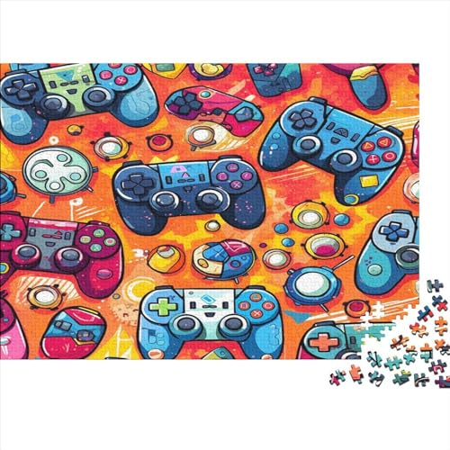 Gamepad Jigsaw Wooden Puzzles for Adults 300 Piece Jigsaw Puzzles for Adults Challenging Game Game Controller von LOUSON