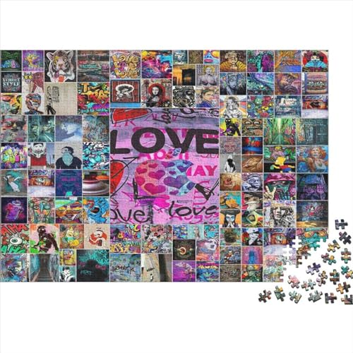 Graffiti-Kunst-Puzzles 300 Teile für Erwachsene Puzzles für Erwachsene 300 Teile Puzzle Lernspiele von LOUSON