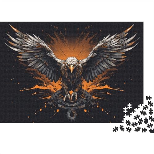 Hölzern Puzzle Angry Eagle 1000 Piece Puzzle for Adults and Children Aged 14 and Over, Puzzle with Animal 1000pcs (75x50cm) von LOUSON