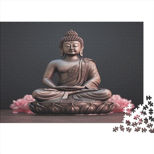 Hölzern Puzzle Buddha 300 Piece Puzzle for Adults and Children Aged 14 and Over, Puzzle with 300pcs (40x28cm) von LOUSON