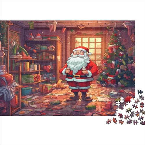 Hölzern Puzzle - Santa Claus - 500 Teile Puzzle Für Erwachsene, Holzpuzzle 500pcs (52x38cm) von LOUSON