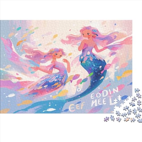 Meerjungfrauenschwanz, 1000-teiliges Puzzle für Erwachsene, 1000 Teile (75 x 50 cm) von LOUSON