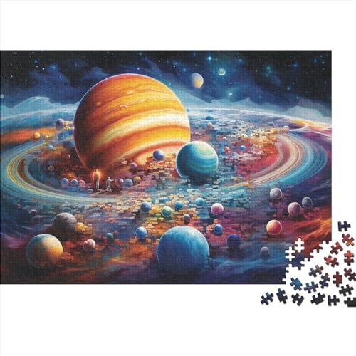 Planeten Puzzle für Erwachsene 1000 Teile Puzzle für Erwachsene Herausforderung Spiel Weltraum Motiv von LOUSON