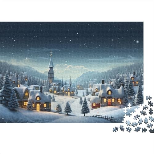 Puzzle 1000 Teile für Erwachsene Puzzles für Erwachsene 1000 Teile Puzzle Lernspiele Weihnachtsszene von LOUSON