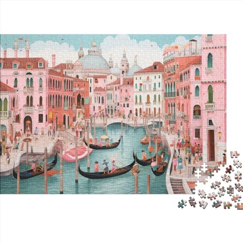 Puzzle 300 Teile für Erwachsene Puzzles für Erwachsene 300 Teile Puzzle Lernspiele - Venedig von LOUSON