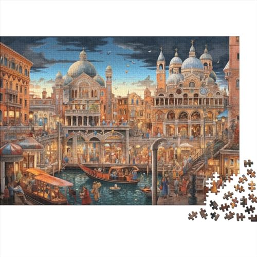 Puzzle für Erwachsene 500 Teile Venedig Jigsaw Puzzles für Erwachsene Familienspiele Weihnachten Geburtstagsgeschenke Bunte Bilder von LOUSON