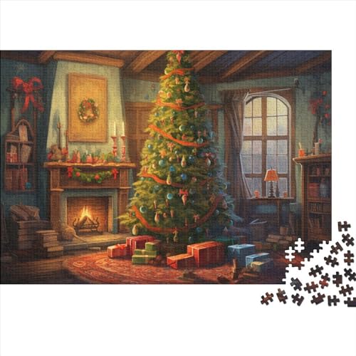 Puzzles für Erwachsene, 500 Teile Puzzles für Erwachsene, herausforderndes Spiel, Weihnachtsszene von LOUSON