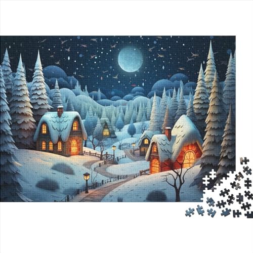 Puzzles für Erwachsene 300 Teile Puzzles für Erwachsene Familienspiele Weihnachten Geburtstagsgeschenke Weihnachtsszene von LOUSON