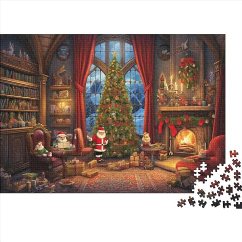 Puzzles für Erwachsene 500 Teile Weihnachtsmann Jigsaw Puzzles für Erwachsene Familienspiele Weihnachten Geburtstagsgeschenke von LOUSON
